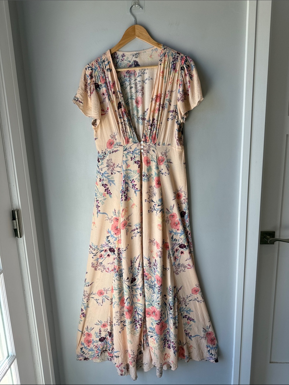 Free People Boho Floral Kimono Deevine Robe Dress - Picture 2 of 8